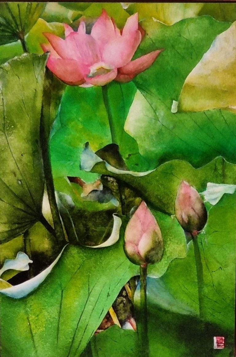 Painted Art by Phillip Smith, Lotus Garden 4 - Artwork 15