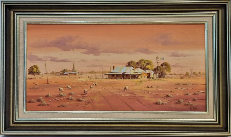 Warrego Homestead Artwork 1 from the collection of Trish and Billie Coote. Artist: Bill O'Shea.